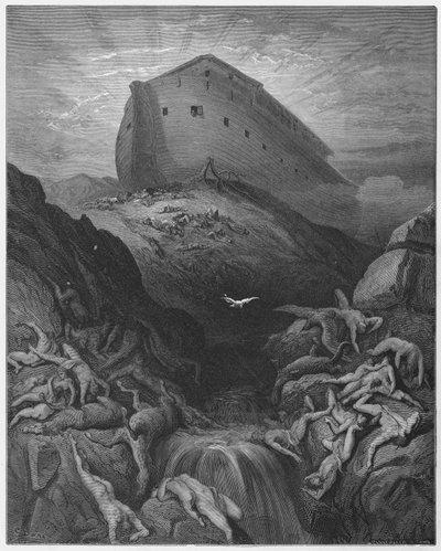 The dove sent forth from the Ark by Gustave Dore